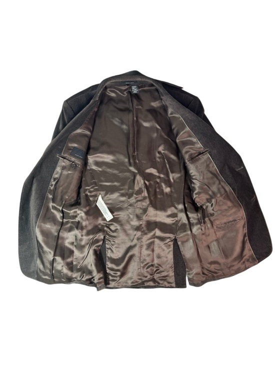 ZARA MAN CORDUROY BLAZER JACKET BROWN SIZE 38 MEN'S - Picture 4 of 9